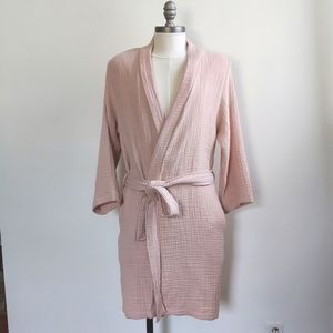 Parachute Unisex Cloud Cotton Robe, Pale Pink, Sz S